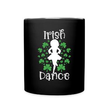 Irish Dance St. Patrick's Dance - Full Colour Mug - black - Front