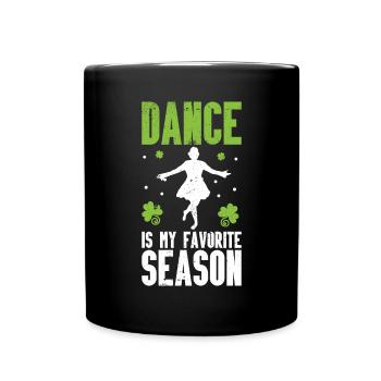 Irish Dance St. Patrick's Dance - Full Colour Mug - black - Front