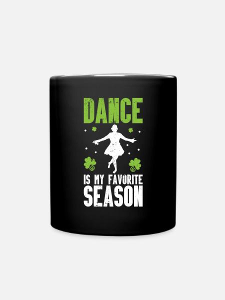 Irish Dance St. Patricks Tanz - Tasse einfarbig - Schwarz