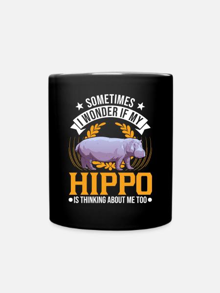 Hippo Cadeau Hippo Hippo Hippo - Mug uni - noir