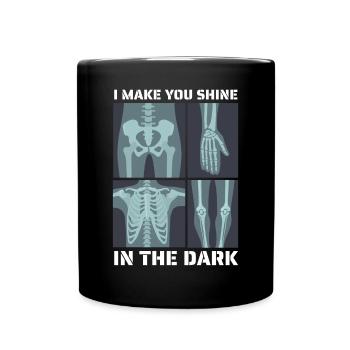 I make you shine in a dark X-ray - Full Colour Mug - black - Front