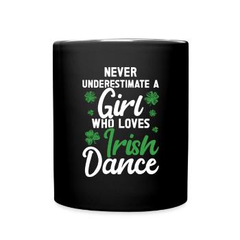 Irish Dance St. Patrick's Dance - Full Colour Mug - black - Front
