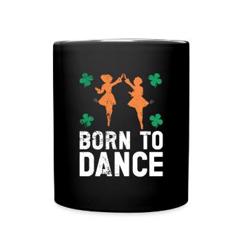 Irish Dance St. Patrick's Dance - Full Colour Mug - black - Front