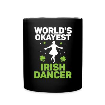 Irish Dance St. Patrick's Dance - Full Colour Mug - black - Front