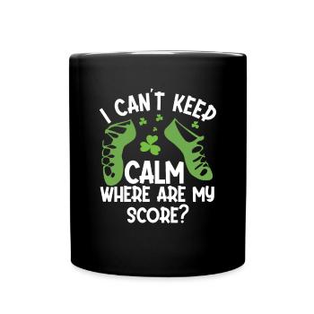 Irish Dance St. Patrick's Dance - Full Colour Mug - black - Front