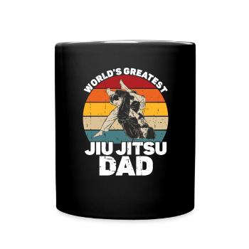 Jiu Jitsu Dad Gi Jiu - Tasse einfarbig - Schwarz - Vorne