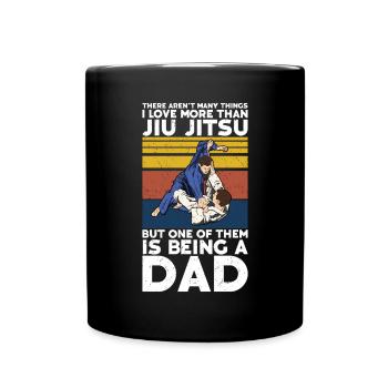 Jiu Jitsu Dad Gi Jiu - Tasse einfarbig - Schwarz - Vorne