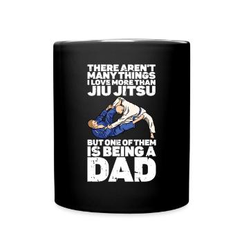 Jiu Jitsu Dad Gi Jiu - Tasse einfarbig - Schwarz - Vorne