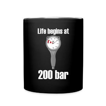 Funny Diving Saying Diving Finimeter - Full Colour Mug - black - Front
