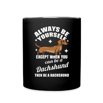Teckel Cadeau Dixie Viennese Doxie Teckel - Mug uni - noir - Devant