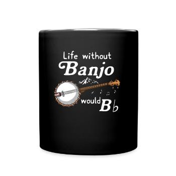 Banjo - Tasse einfarbig - Schwarz - Vorne