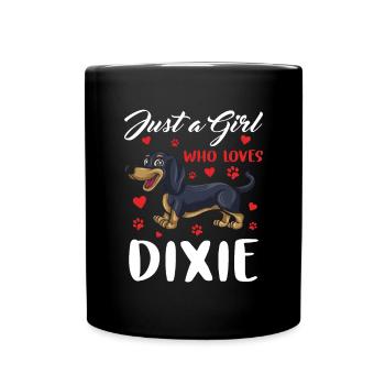 Teckel Cadeau Dixie Viennese Doxie Teckel - Mug uni - noir - Devant
