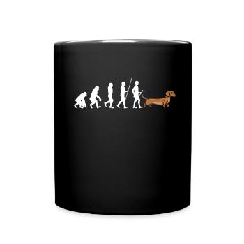 Dachshund Gift Dixie Viennese Doxie Dachshund - Full Colour Mug - black - Front