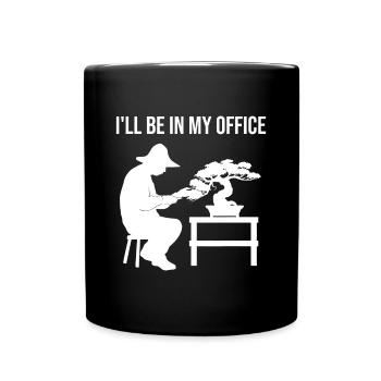 Lustige Bonsai Baum Design für Männer Frauen Japanische Ga - Tasse einfarbig - Schwarz - Vorne