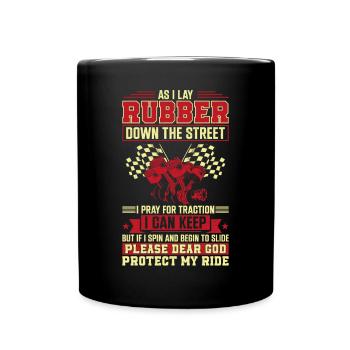 Drag Racing Race Car Prayer - Full Colour Mug - black - Front