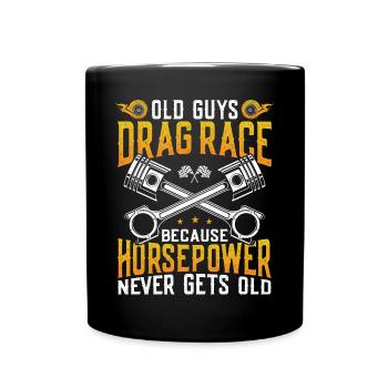 Drag Racing Race Car Old Guys Drag - Mug uni - noir - Devant