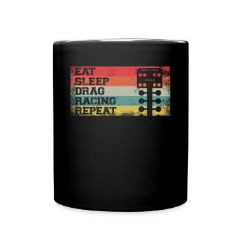 Drag Racing Race Car Retro Vintage - Mug uni - noir - Devant