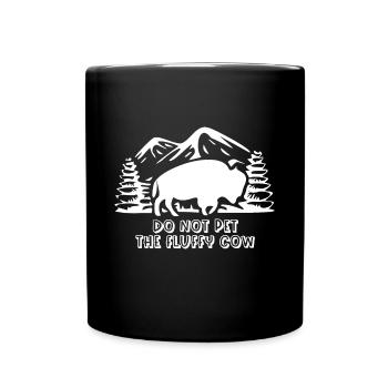 Drôle de Bison du parc national de Yellowstone Loverwest ye - Mug uni - noir - Devant