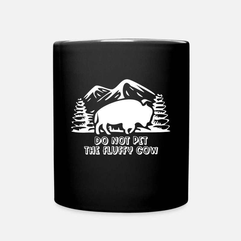 Lustiger Yellowstone Nationalpark Bison Loverwest ye - Tasse einfarbig - Schwarz