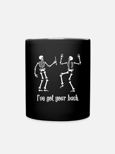 Lustiges Skelett Shirt I Got Your Back Chiropraktik - Tasse einfarbig - Schwarz
