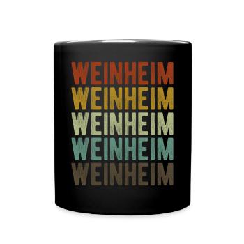 Weinheim City Rétro Vintage - Mug uni - noir - Devant