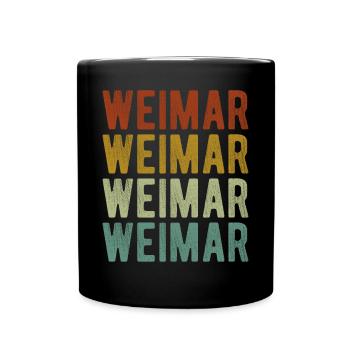 Weimar City Retro Vintage - Full Colour Mug - black - Front
