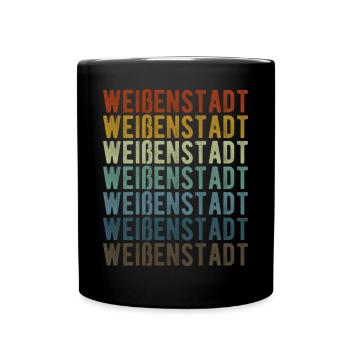 Weißenstadt Stadt Retro Vintage - Mug uni - noir - Devant