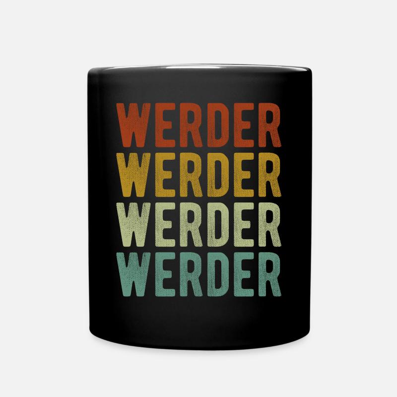 Werder Stadt Retro Vintage - Tasse einfarbig - Schwarz