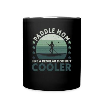 Retro SUP Mom - Comme une maman normale seulement cool - Mug uni - noir - Devant