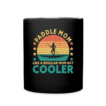 Retro SUP Mom - Comme une maman normale seulement cool - Mug uni - noir - Devant