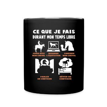 jeux video Gamer Geek Drôle cheval poney meme - Mug uni - noir - Devant