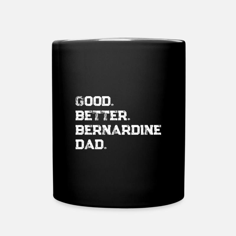 Bernhardiner - Tasse einfarbig - Schwarz