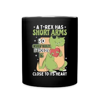 Dinosaure mignon T-Rex Enfants - Mug uni - noir - Devant