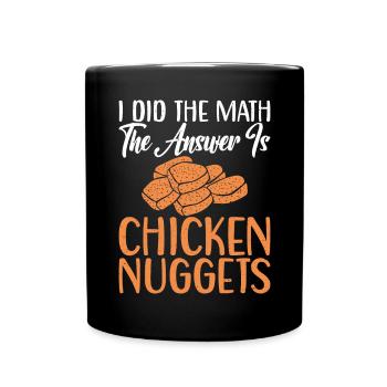 Cadeaux de pépites de poulet - Mug uni - noir - Devant