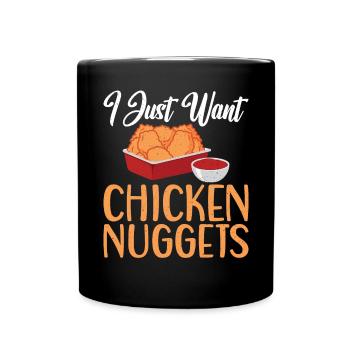 Cadeaux de pépites de poulet - Mug uni - noir - Devant