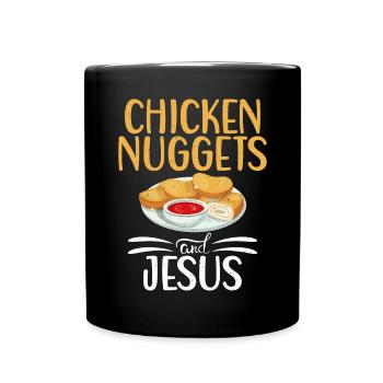 Cadeaux de pépites de poulet - Mug uni - noir - Devant