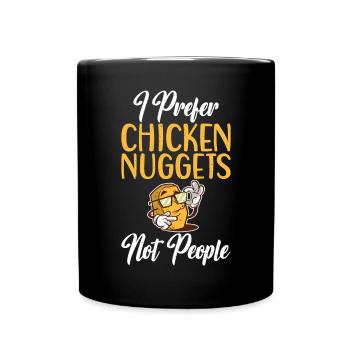 Cadeaux de pépites de poulet - Mug uni - noir - Devant
