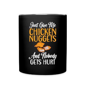 Cadeaux de pépites de poulet - Mug uni - noir - Devant