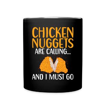 Cadeaux de pépites de poulet - Mug uni - noir - Devant