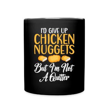 Cadeaux de pépites de poulet - Mug uni - noir - Devant