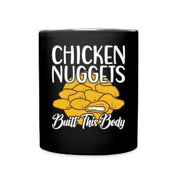 Cadeaux de pépites de poulet - Mug uni - noir - Devant