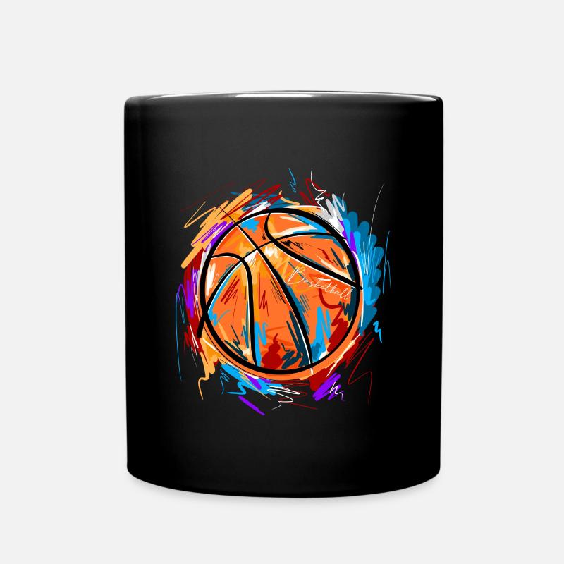 Basketball Basketballer - Tasse einfarbig - Schwarz