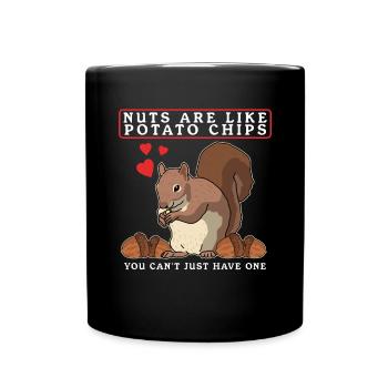 Cute Squirrel Squirrel Grey Squirrel Gift - Full Colour Mug - black - Front