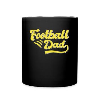Cadeau Papa Football - Mug uni - noir - Devant