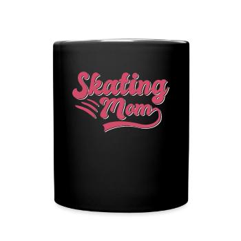 Cadeau Skating Mama - Mug uni - noir - Devant