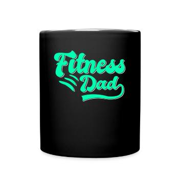 Fitness Papa Cadeau - Mug uni - noir - Devant