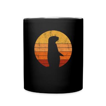 Prairie dog vintage, prairie dog - Tasse einfarbig - Schwarz - Vorne