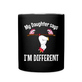 Funny unicorn saying IM DIFFERENT - Full Colour Mug - black - Front