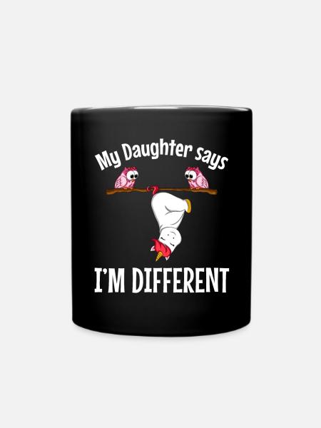 Drôle de licorne disant IM DIFFÉRENT - Mug uni - noir
