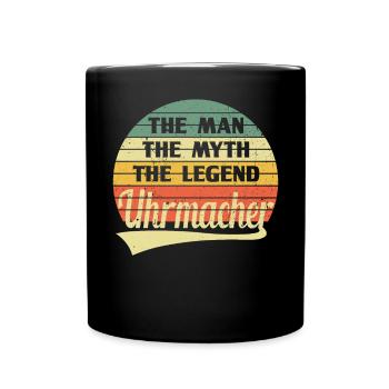 Uhrmacher Retro Vintage Man Myth Legend - Tasse einfarbig - Schwarz - Vorne
